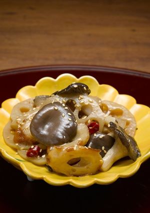 霜降りひらたけと蓮根のきんぴら-レシピのメイン写真