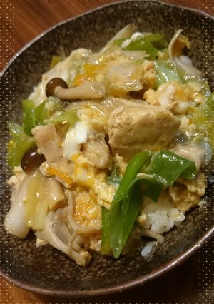 てりやきソースで☆鶏とネギの照り玉丼ぶり-レシピのメイン写真