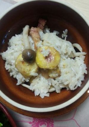 かんたん☆焼豚入り栗ごはん-レシピのメイン写真