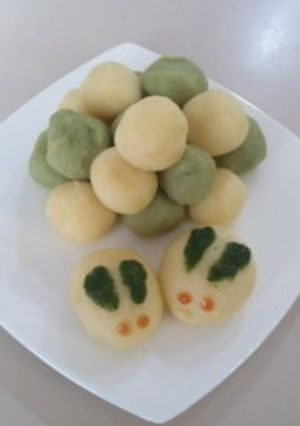 ポテトの月うさぎ&お月見団子-レシピのメイン写真