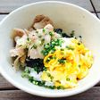 豚バラとふわふわ卵の丼☆