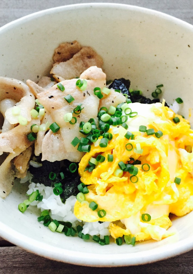 豚バラとふわふわ卵の丼☆-レシピのメイン写真