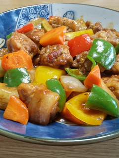 柔らか〜豚こまで揚げ焼き 酢豚!-レシピのメイン写真