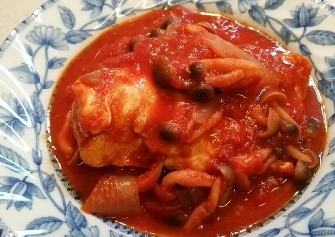 ほったらかしのチキンのトマト煮 by よーこりんだ