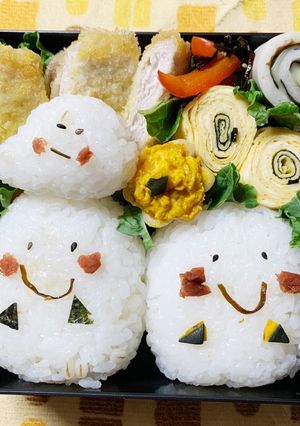 10/31ﾖｯﾁｬﾝ☆ハロウィン🎃弁当-レシピのメイン写真