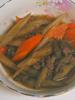牛肉とごぼうの甘辛煮-レシピのメイン写真