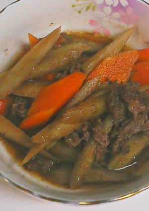 牛肉とごぼうの甘辛煮-レシピのメイン写真