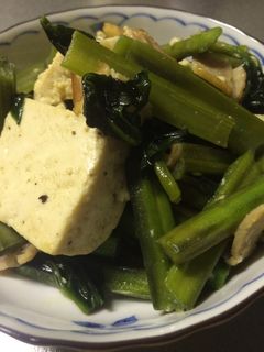 ツルムラサキと豆腐の中華炒め-レシピのメイン写真