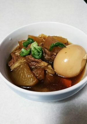 男の暇つぶし牛スジ煮込み-レシピのメイン写真