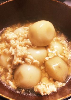 里芋と挽き肉のあんかけ煮物♡-レシピのメイン写真
