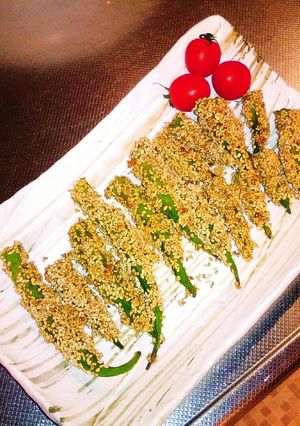 オクラの胡麻焼き-レシピのメイン写真
