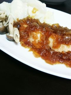 鮭のムニエル玉ぽんソース-レシピのメイン写真