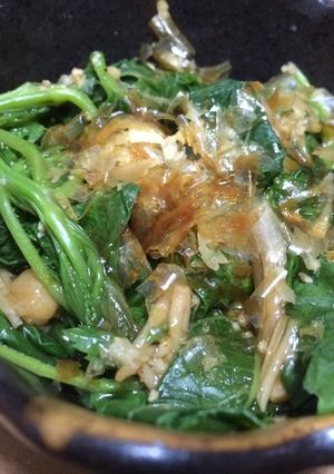 モロヘイヤとなめたけの和え物-レシピのメイン写真