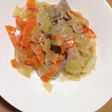 豚肉と青パパイヤの味噌炒め
