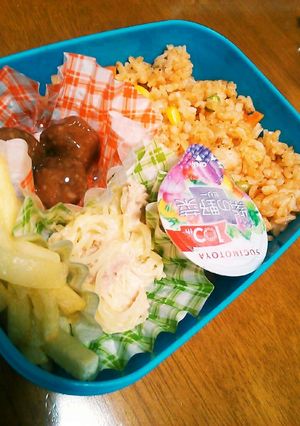 チビ秋の弁当*そうめん瓜のツナマヨ-レシピのメイン写真