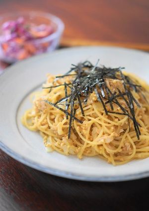 納豆とツナのパスタ、みそ風味-レシピのメイン写真