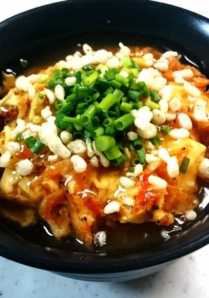 簡単！卵と桜エビのあんかけエビ卵丼♪-レシピのメイン写真