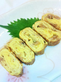 瓶詰めなめたけの卵焼き♥弁当に入れました-レシピのメイン写真