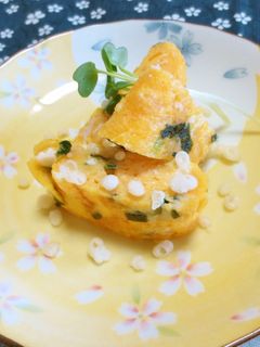 お弁当にも☆あげ玉入り卵焼き-レシピのメイン写真