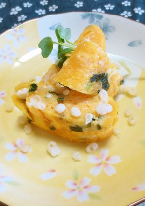 お弁当にも☆あげ玉入り卵焼き-レシピのメイン写真
