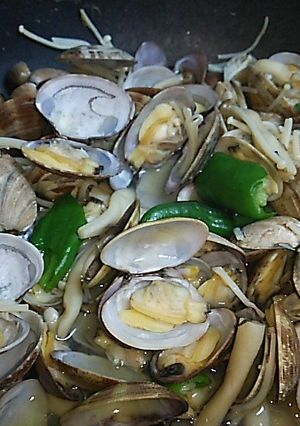 アサリとキノコの酒蒸し-レシピのメイン写真