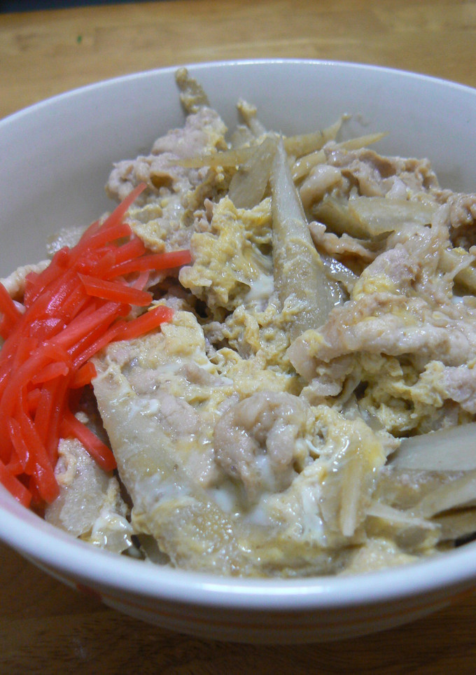 豚とごぼうの柳川丼-レシピのメイン写真