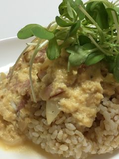 簡単!旨い!カルボナーラ丼-レシピのメイン写真