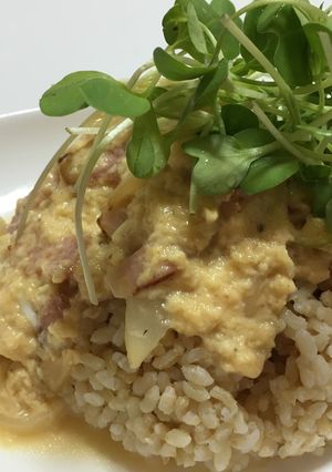 簡単！旨い！カルボナーラ丼-レシピのメイン写真