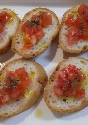 トマトとバジルのバゲット~にんにく風味~-レシピのメイン写真