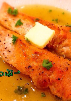 秋鮭のビネガーバターソース♡-レシピのメイン写真