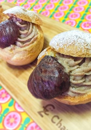 モンブラン風シュークリーム-レシピのメイン写真