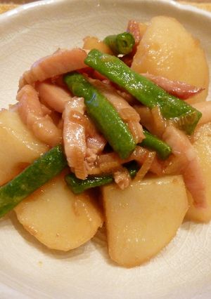ガリバタ醤油のじゃがベーコン-レシピのメイン写真