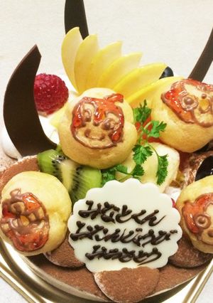 誕生日ケーキ!簡単プチシューデコ!-レシピのメイン写真