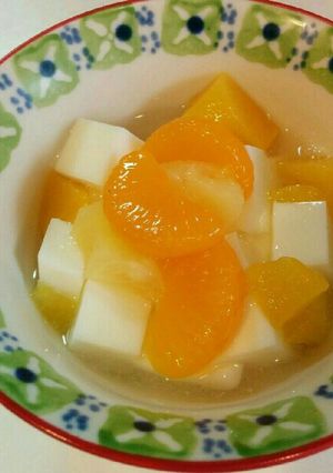 うちの牛乳かん☆フルーツ添え-レシピのメイン写真