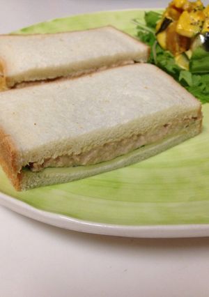 ツナと大葉とチーズのサンドイッチ-レシピのメイン写真