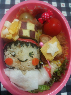 キャラ弁 炊き込みご飯で運動会の応援弁当-レシピのメイン写真