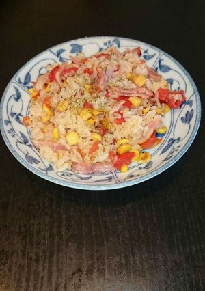 冷や御飯で塩トマトピラフ-レシピのメイン写真