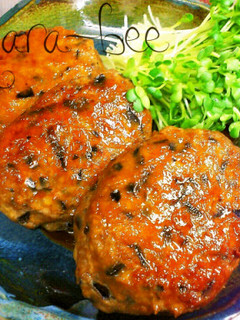 簡単♡柔らかジューシー照り焼きナスバーグ-レシピのメイン写真