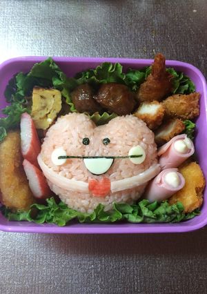 キャラ弁ハートなめこ-レシピのメイン写真