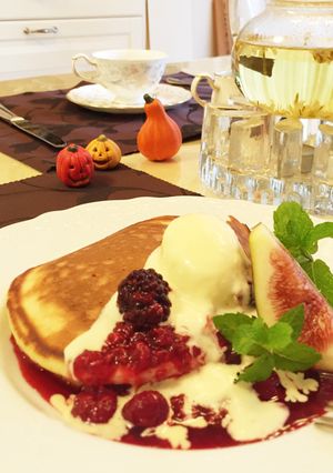 朝食にもおやつにも！ベリーパンケーキ-レシピのメイン写真