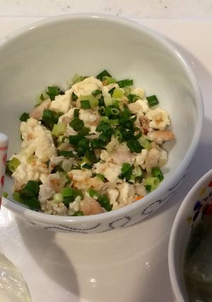 干物とお豆腐炒め♪ 残り物でアレンジ！-レシピのメイン写真