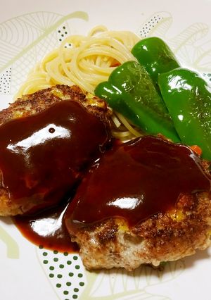 【チーズおろし器】ましましハンバーグ-レシピのメイン写真