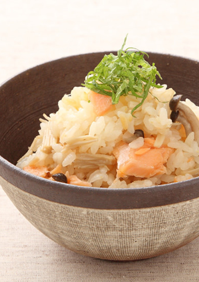 鮭ときのこの炊き込みご飯-レシピのメイン写真