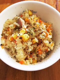 こどもが大好き!野菜たっぷりチキンピラフ-レシピのメイン写真