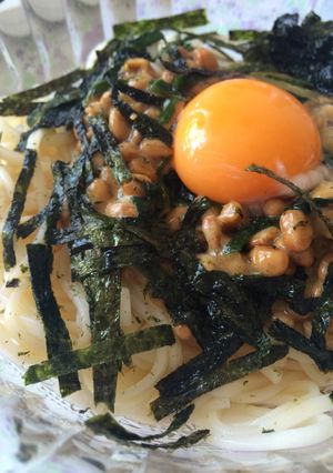 簡単かま玉納豆うどん-レシピのメイン写真