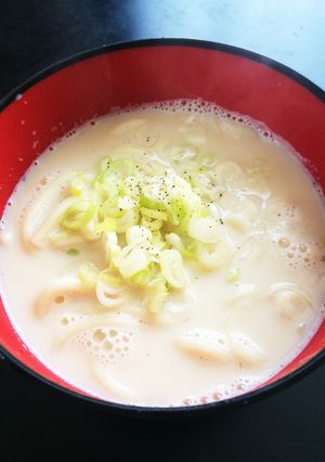 手抜き!!豆乳うどん-レシピのメイン写真
