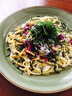 簡単ランチにお箸でどうぞ♪お茶漬けパスタ-レシピのメイン写真