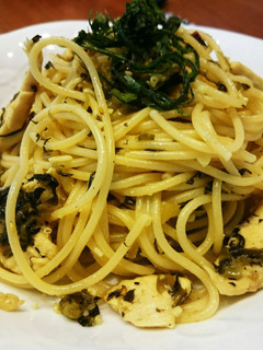 かんたんヘルシー 高菜と鶏肉のパスタ-レシピのメイン写真