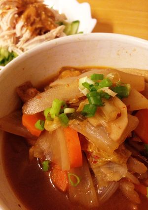 噛み噛み☆根菜たっぷりキムチスープ-レシピのメイン写真