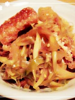ミョウガと焼き油揚げのめんつゆあえ-レシピのメイン写真